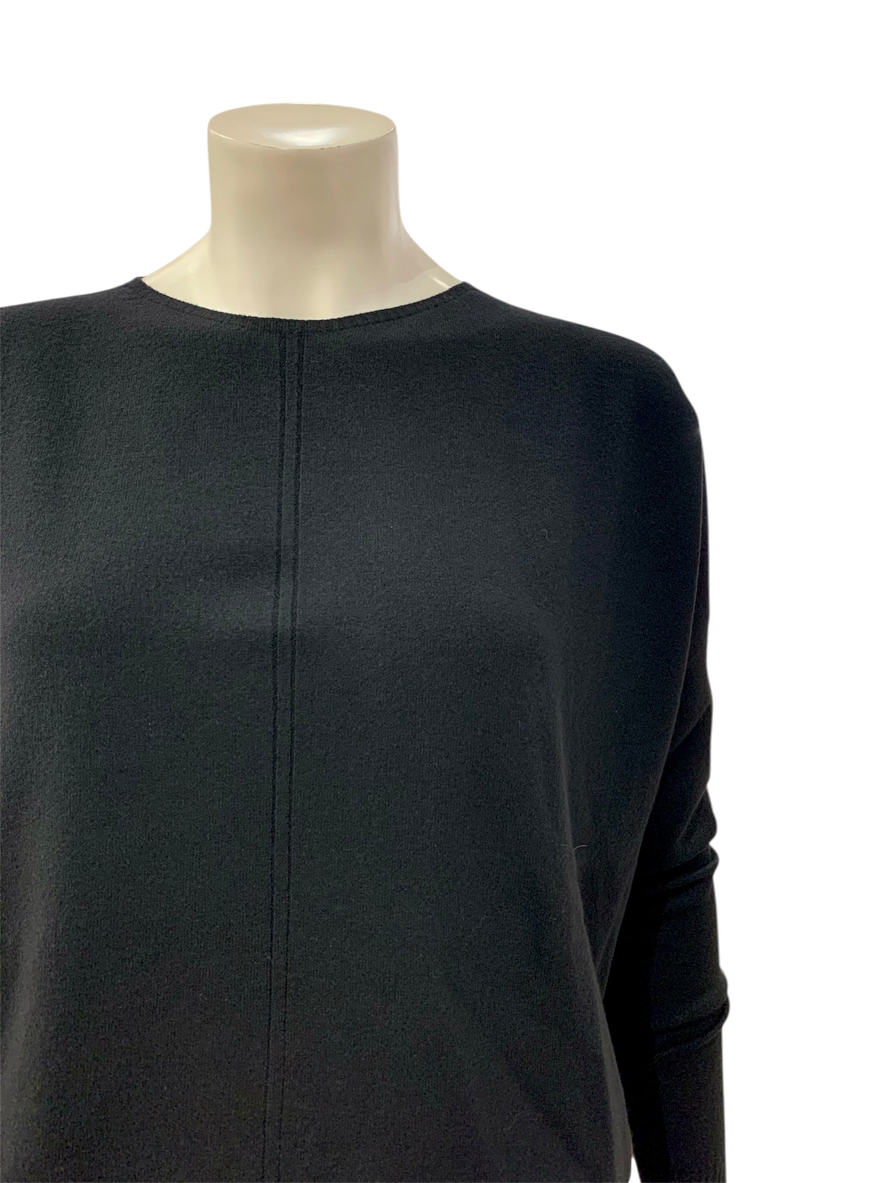 MAGLIA DUE RIGHE NERA