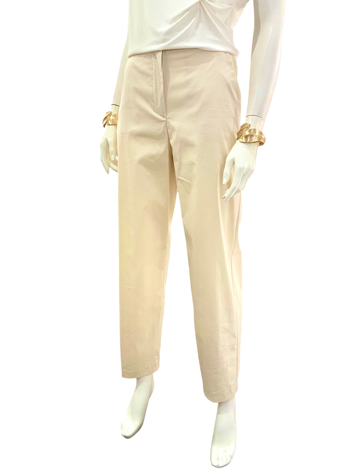 PANTALONE ELASTICO ECRU