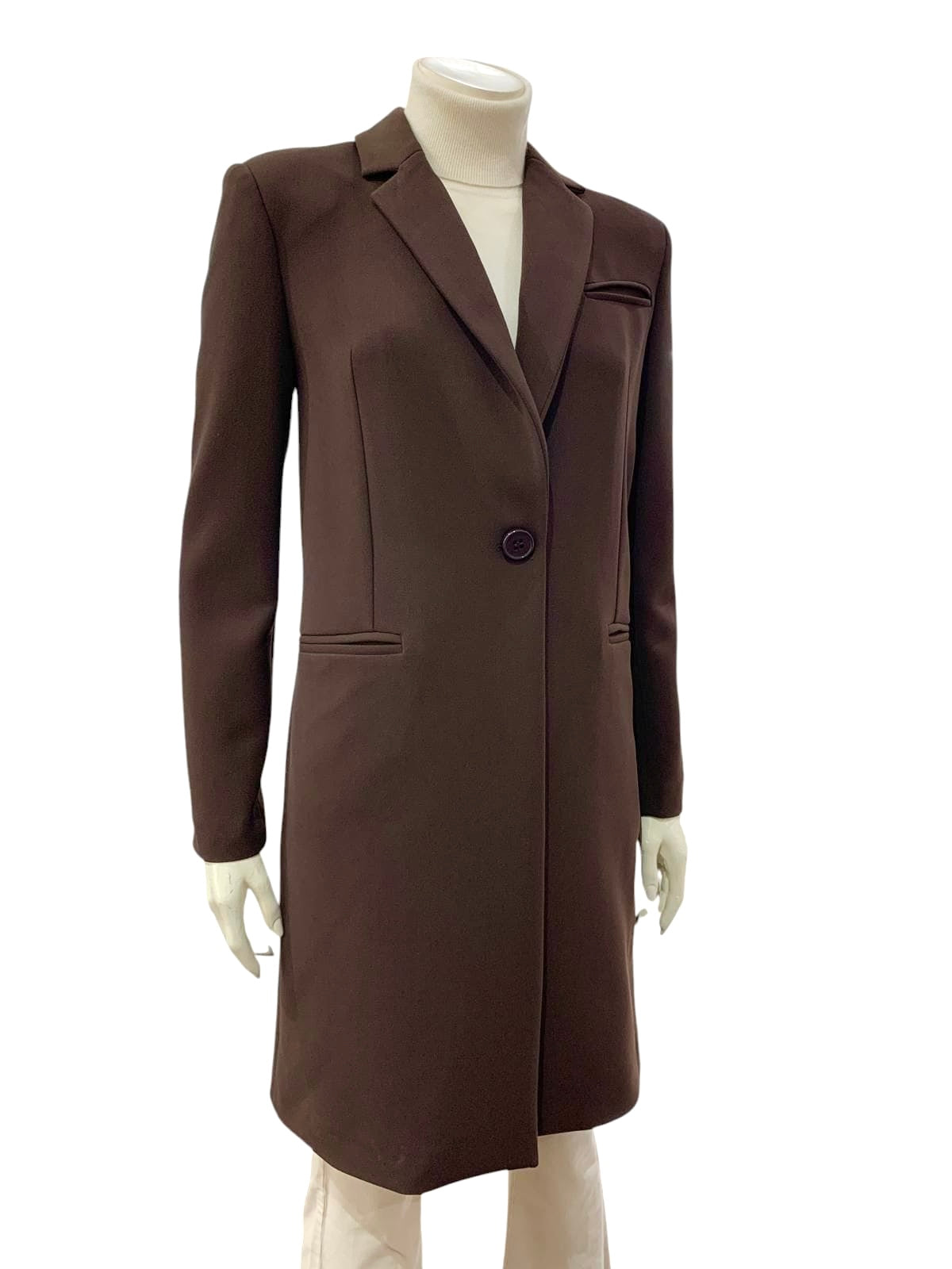 CAPPOTTO UN BOTTONE MORO