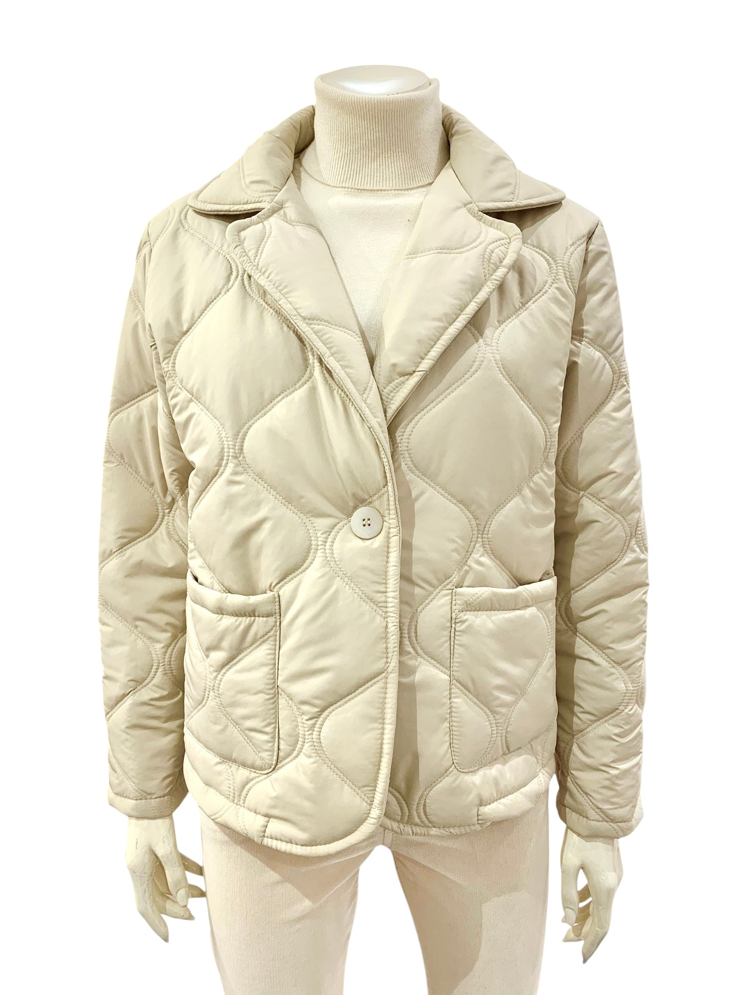 GIUBBINO TRAPUNTA CREMA