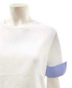 T-SHIRT RIGHE BIANCA