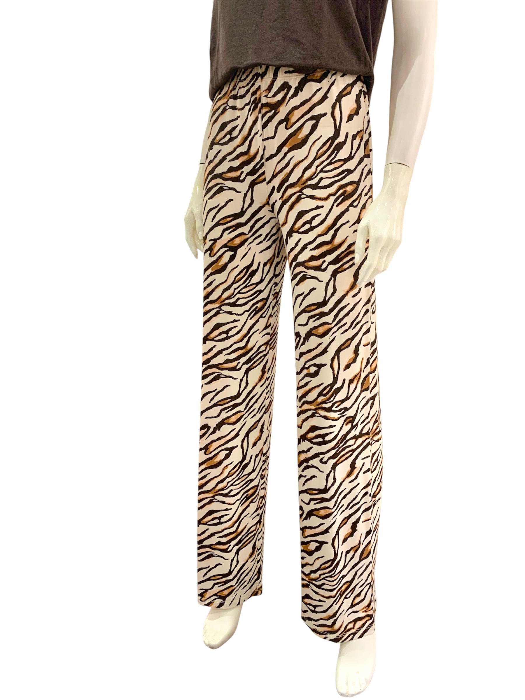 PANTALONE PALAZZO ANIMALIER