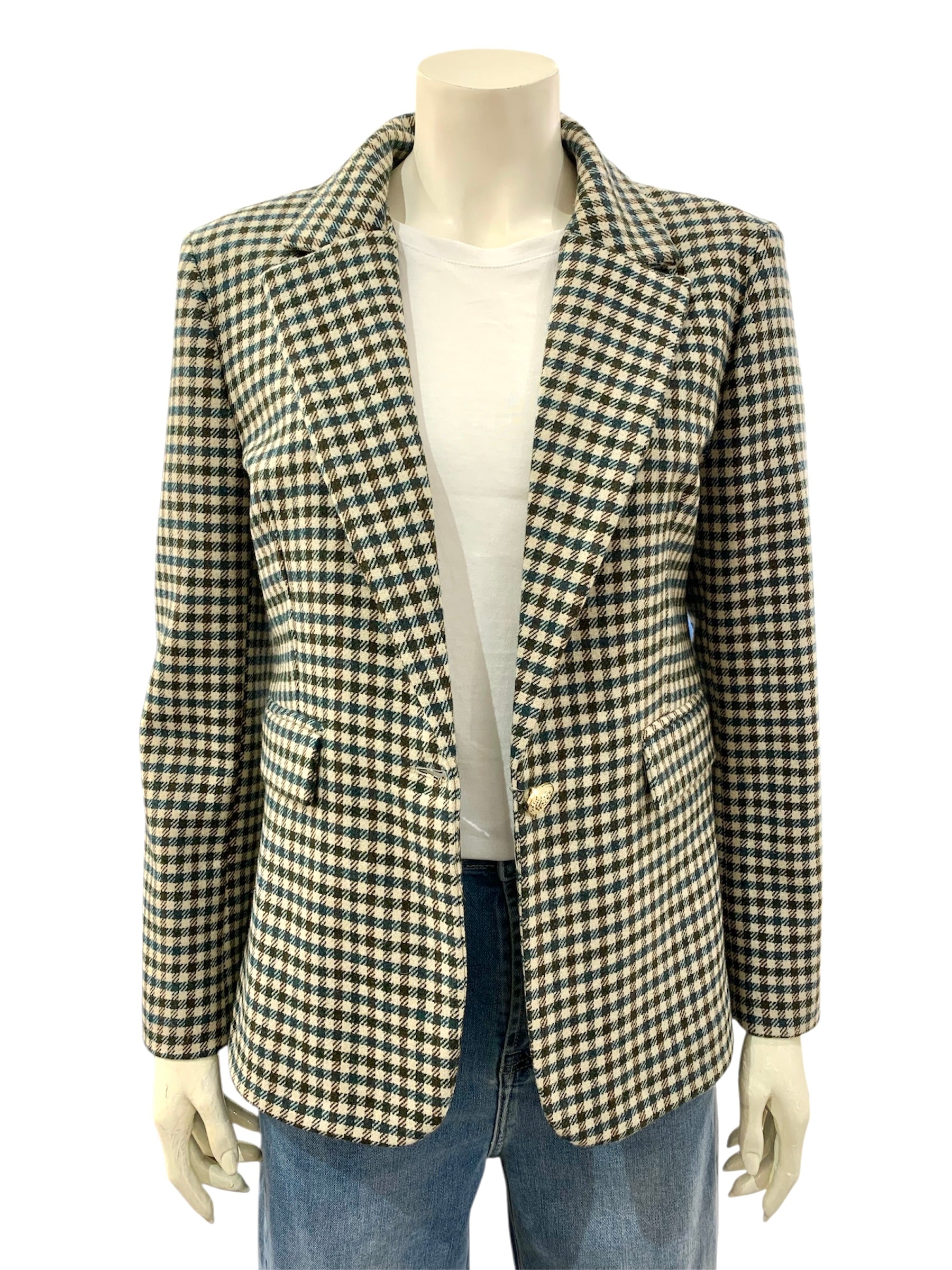 GIACCA QUADRETTI VERDE