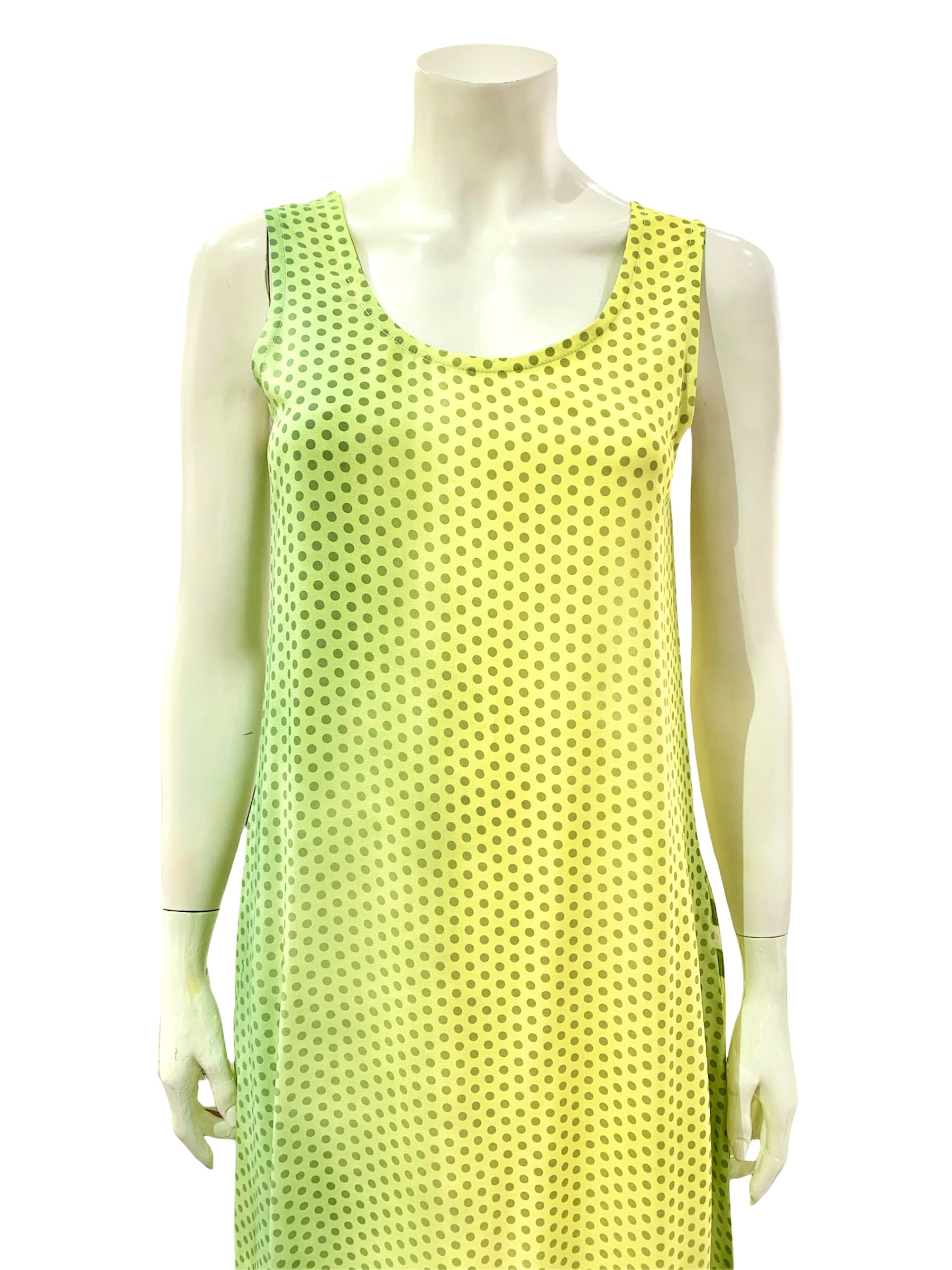 ABITO POIS VERDE GIALLO