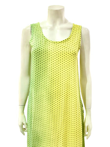 ABITO POIS VERDE GIALLO