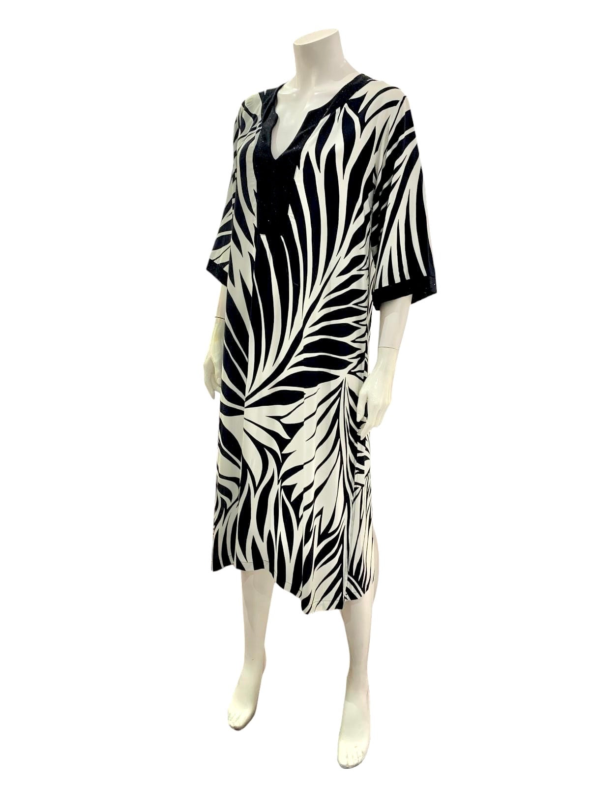 ABITO LUREX BIANCO NERO