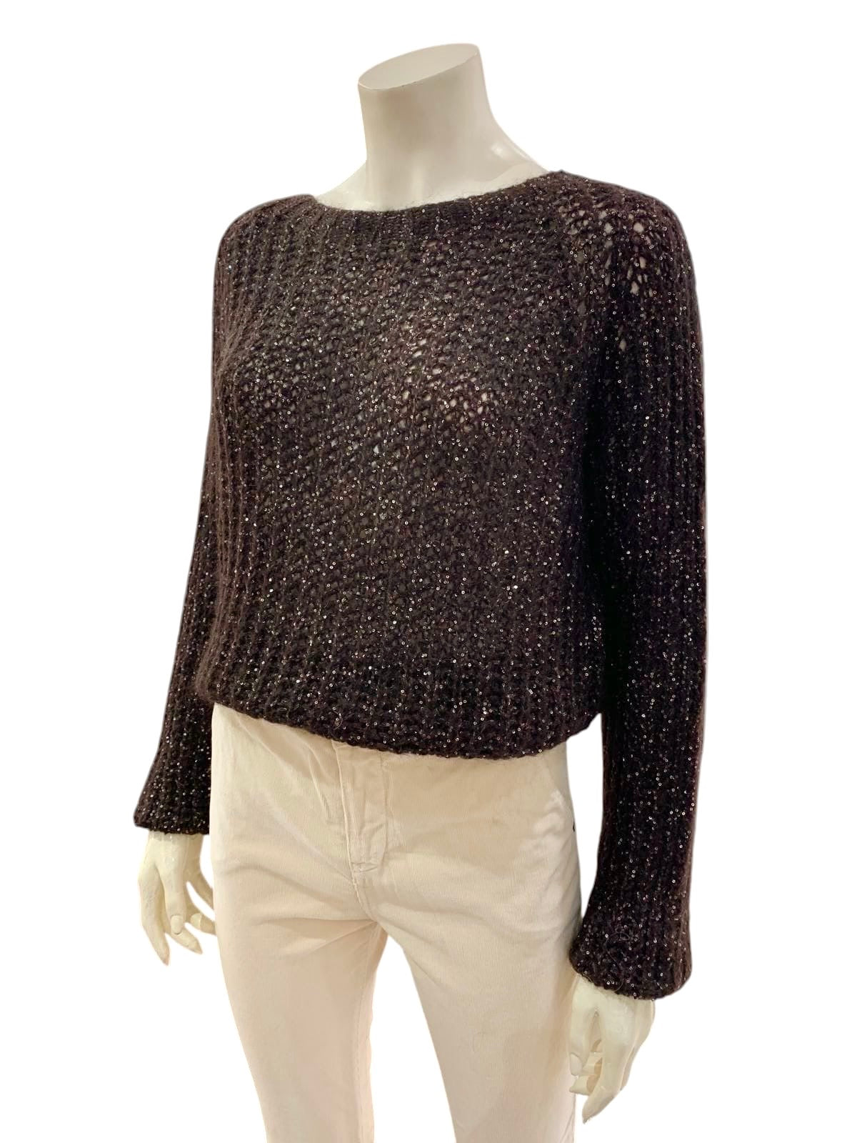 MAGLIA PAILLETTES MORO