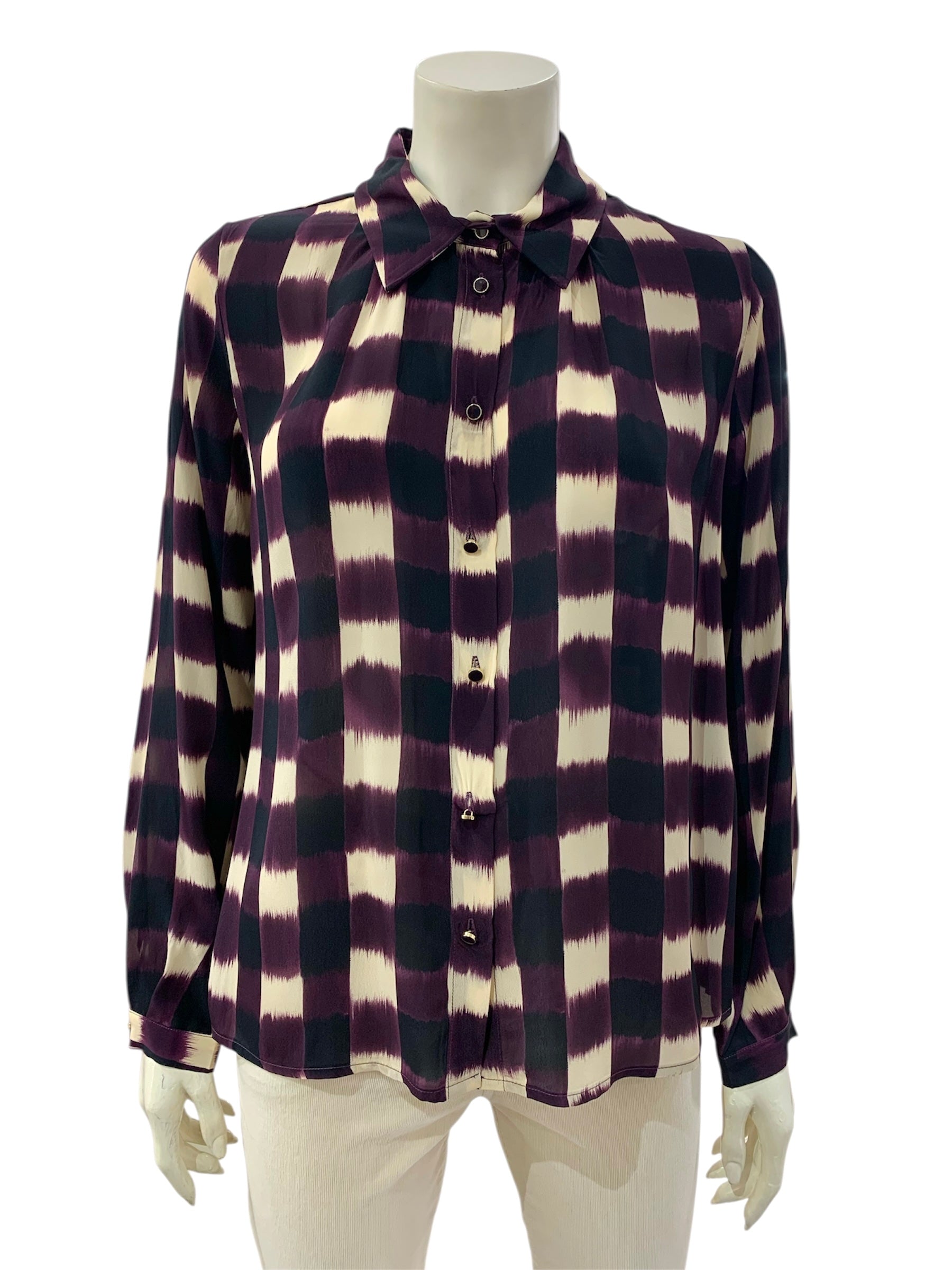 CAMICIA FANTASIA MELANZANA