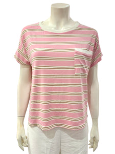 T-SHIRT TASCHINO ROSA BEIGE