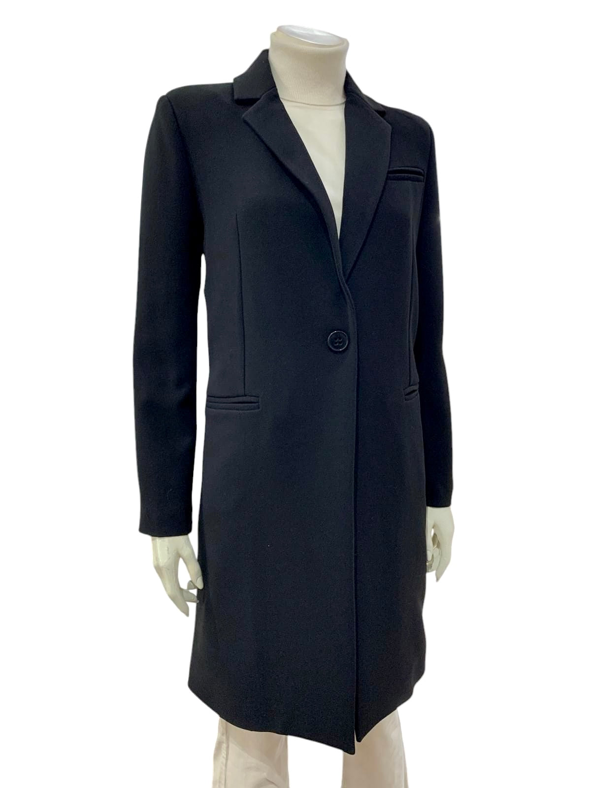 CAPPOTTO UN BOTTONE NERO