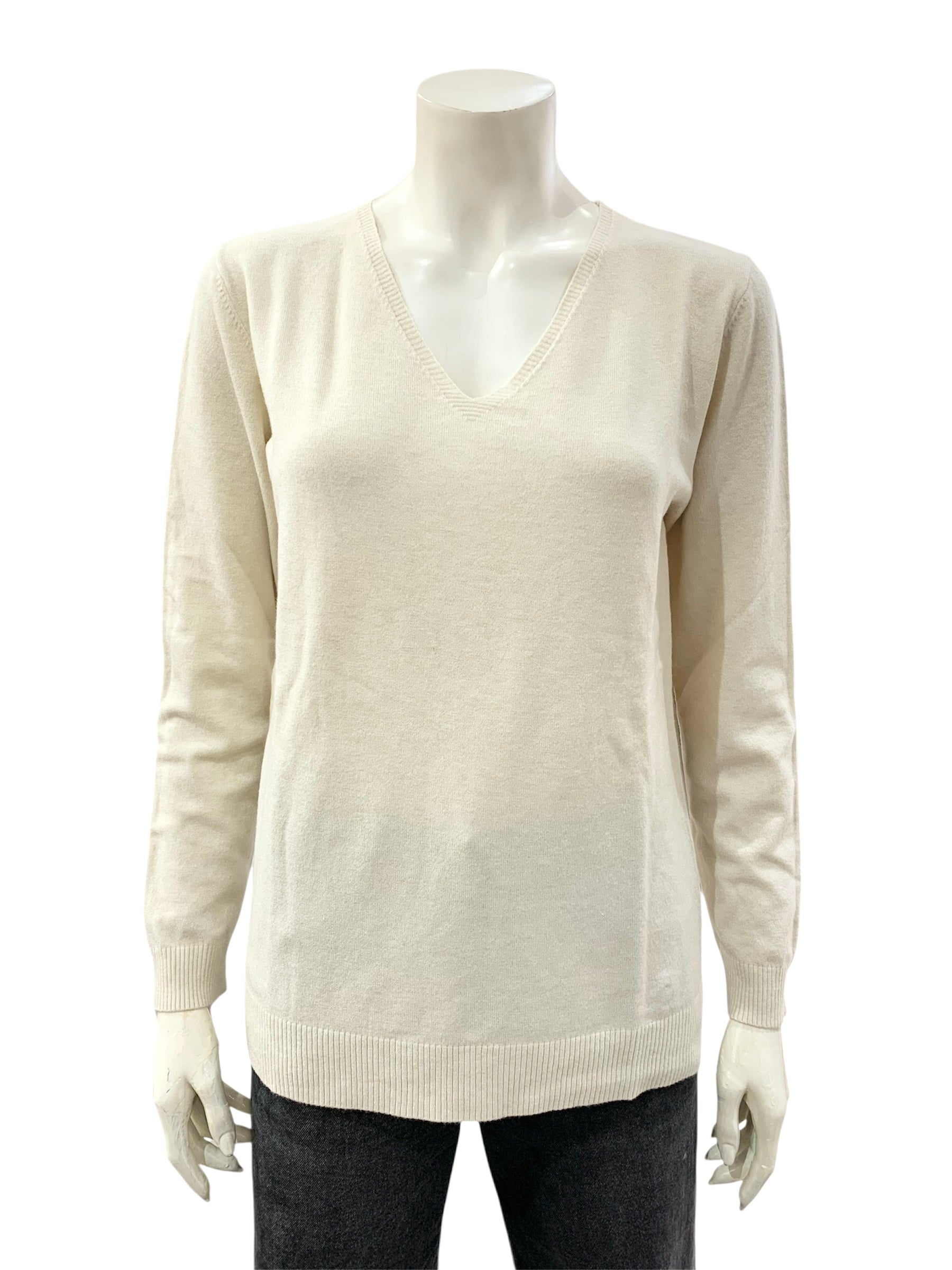 MAGLIA A “V” NATURALE