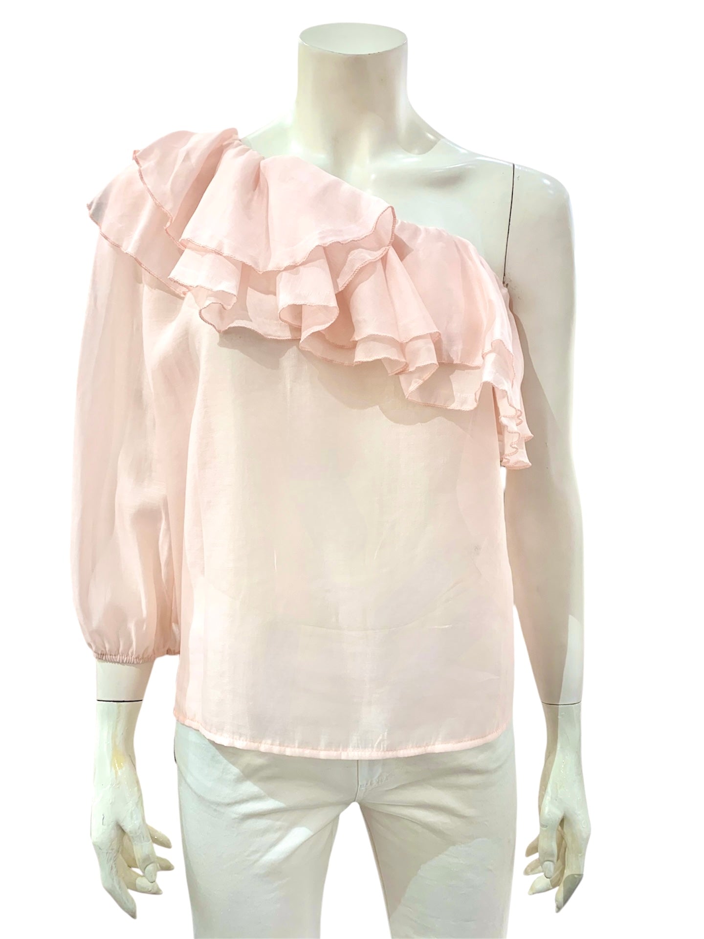 BLUSA MONOSPALLA ROSA