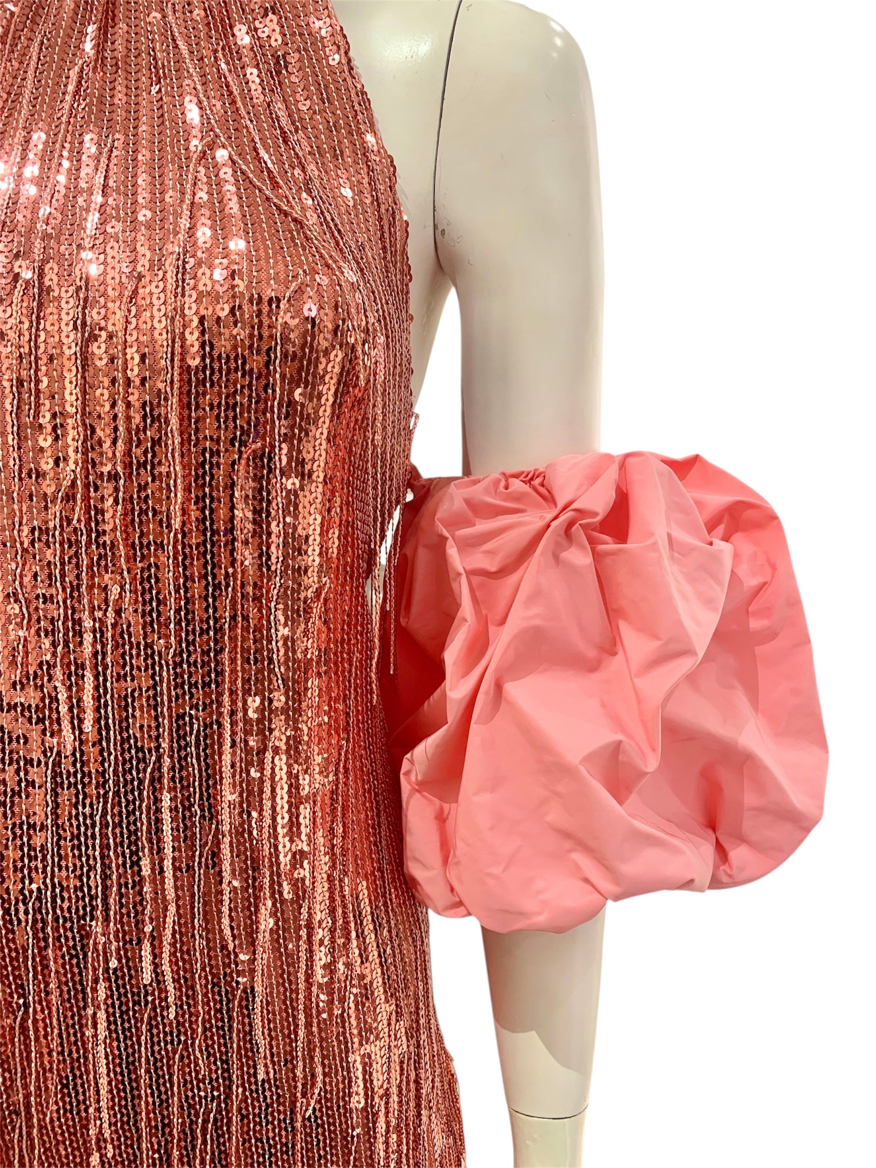 ABITO PAILLETTES ROSA