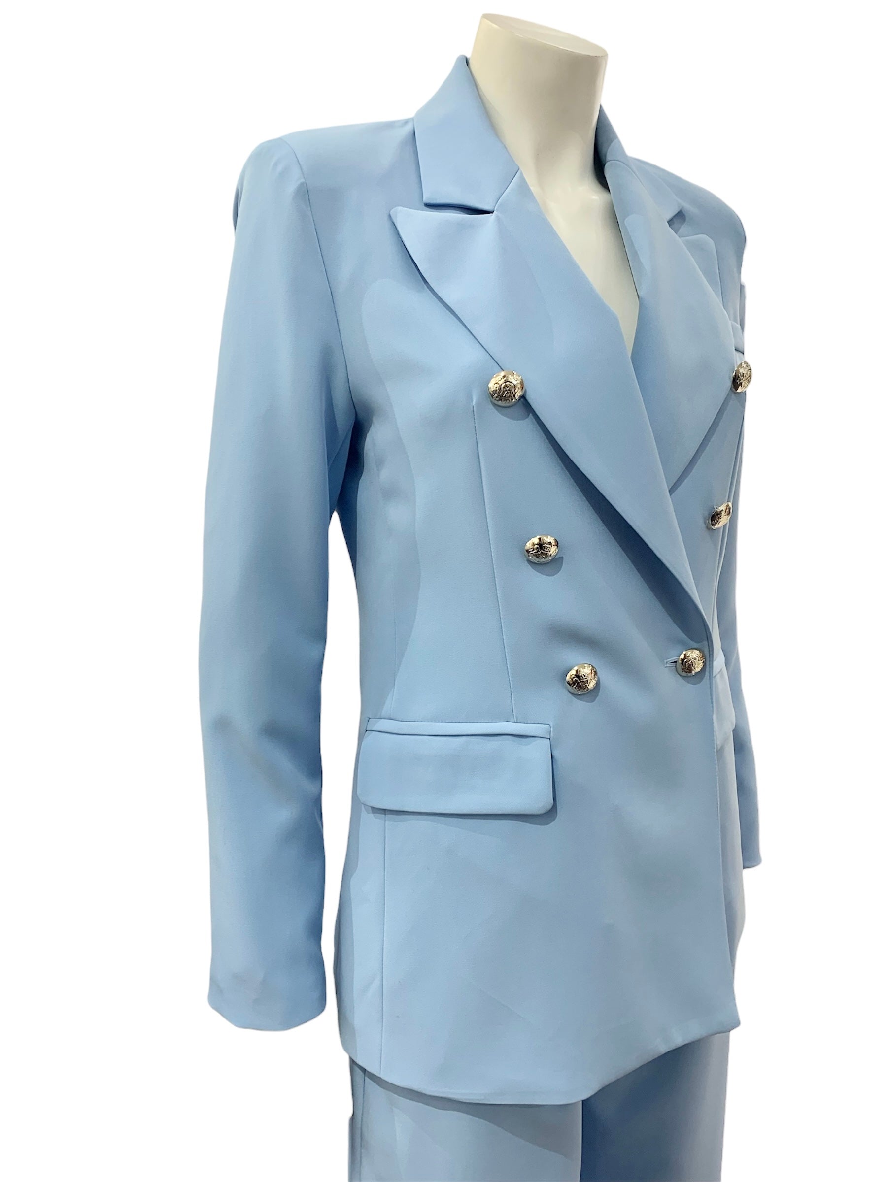 TAILLEUR QUATTRO BOTTONI CELESTE