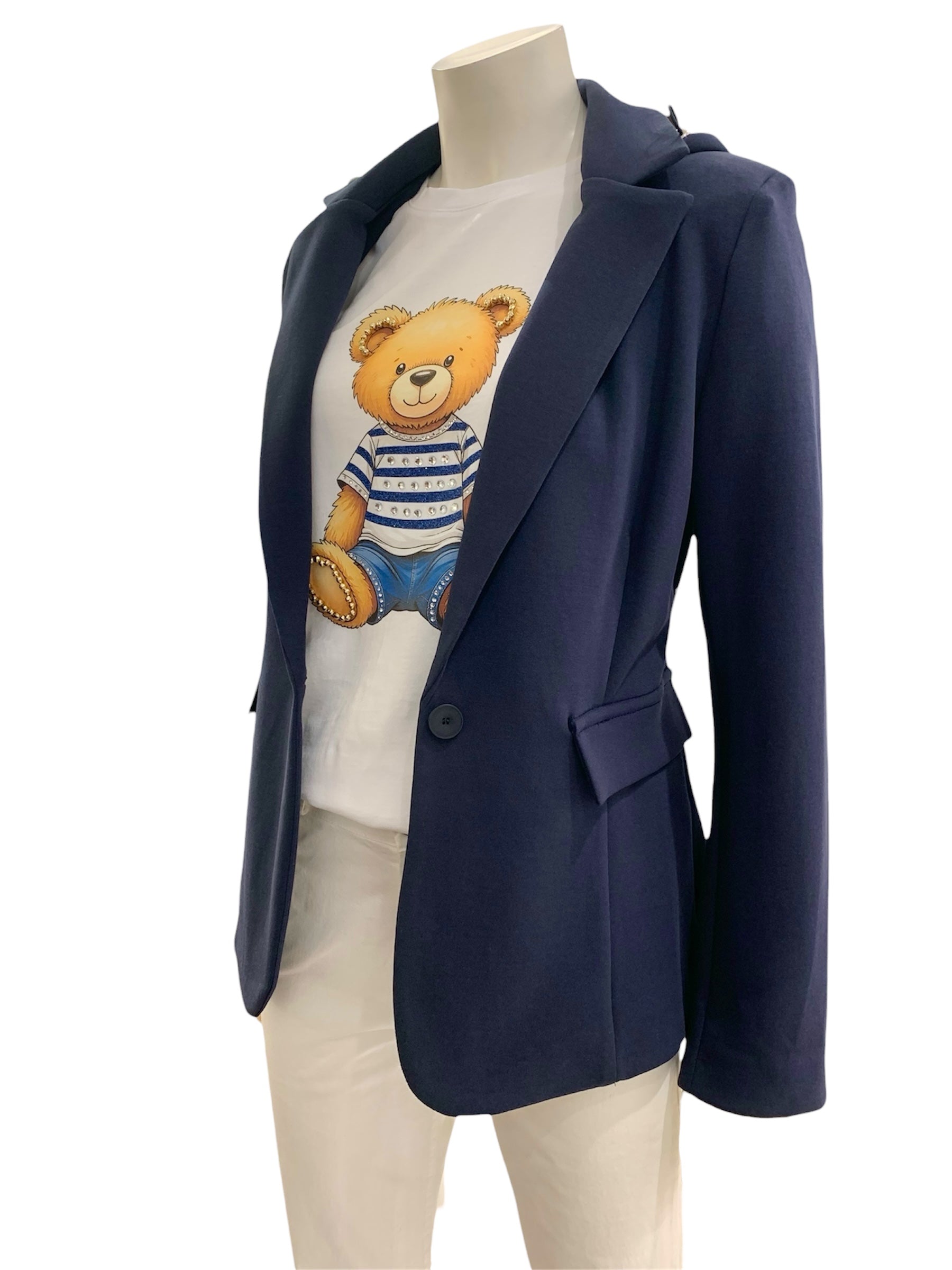 GIACCA FELPA BLU NAVY