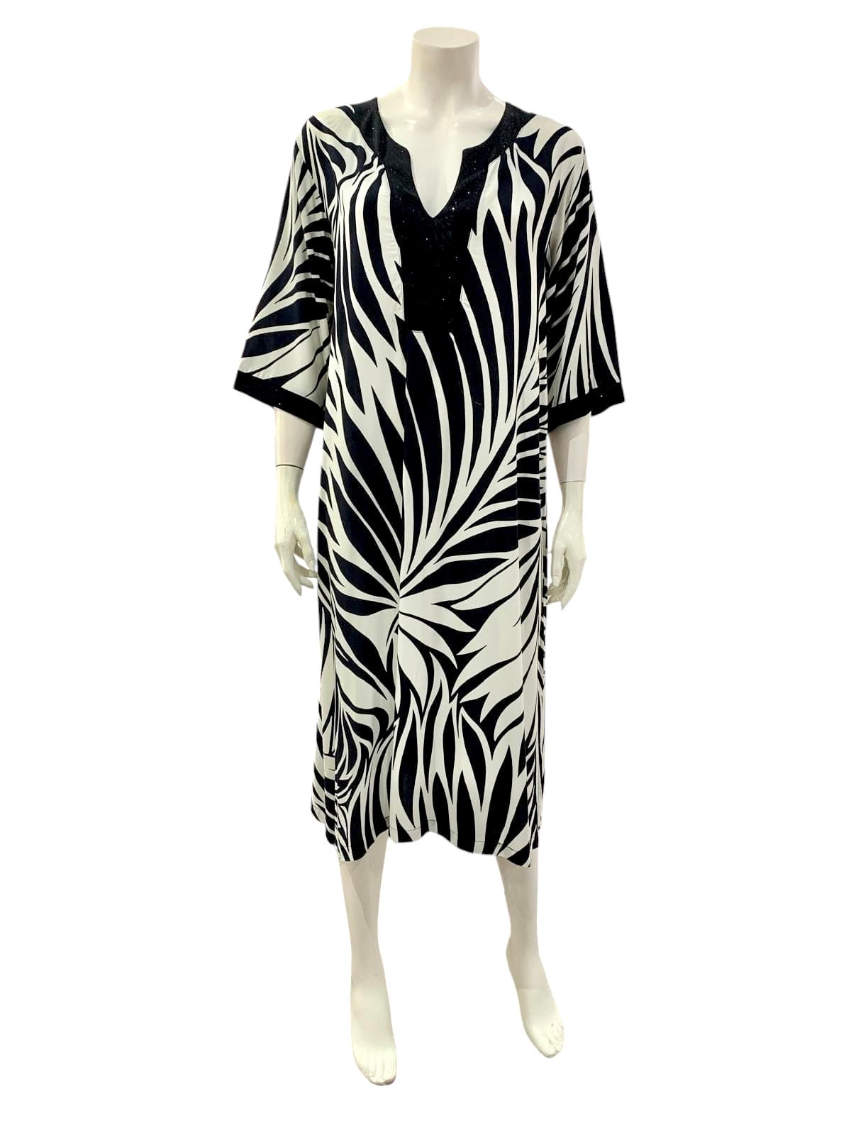 ABITO LUREX BIANCO NERO
