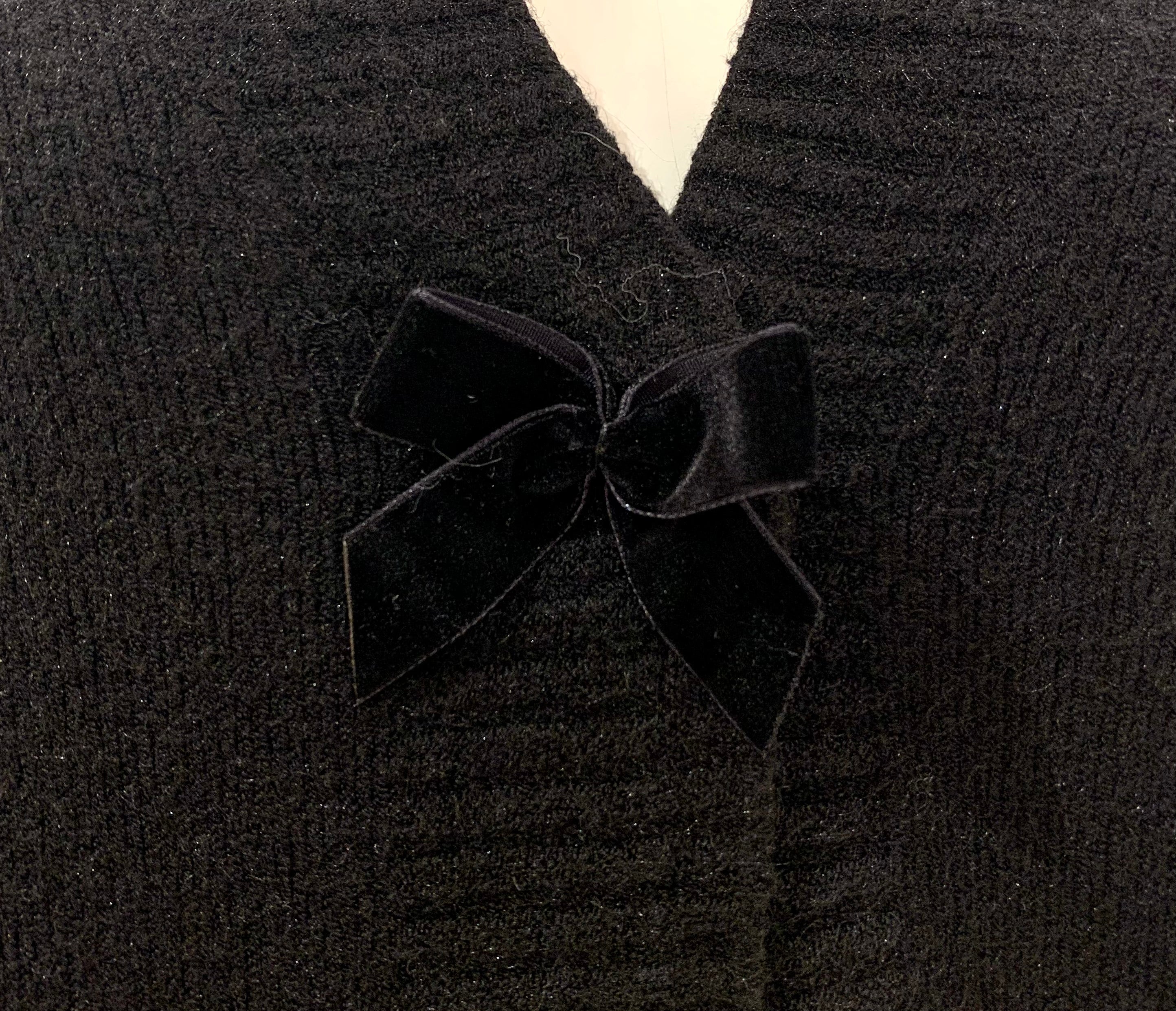 CARDIGAN FIOCCO NERO