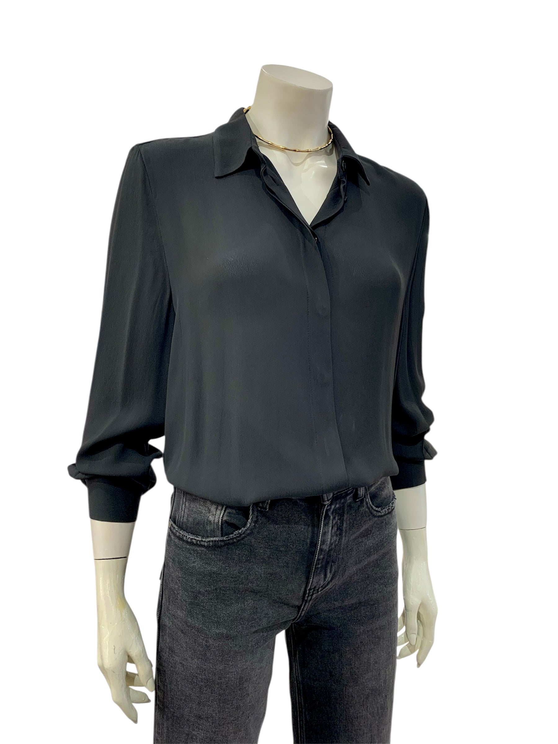CAMICIA CREPE NERA