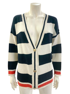 CARDIGAN BOTTONI BIANCO BLU