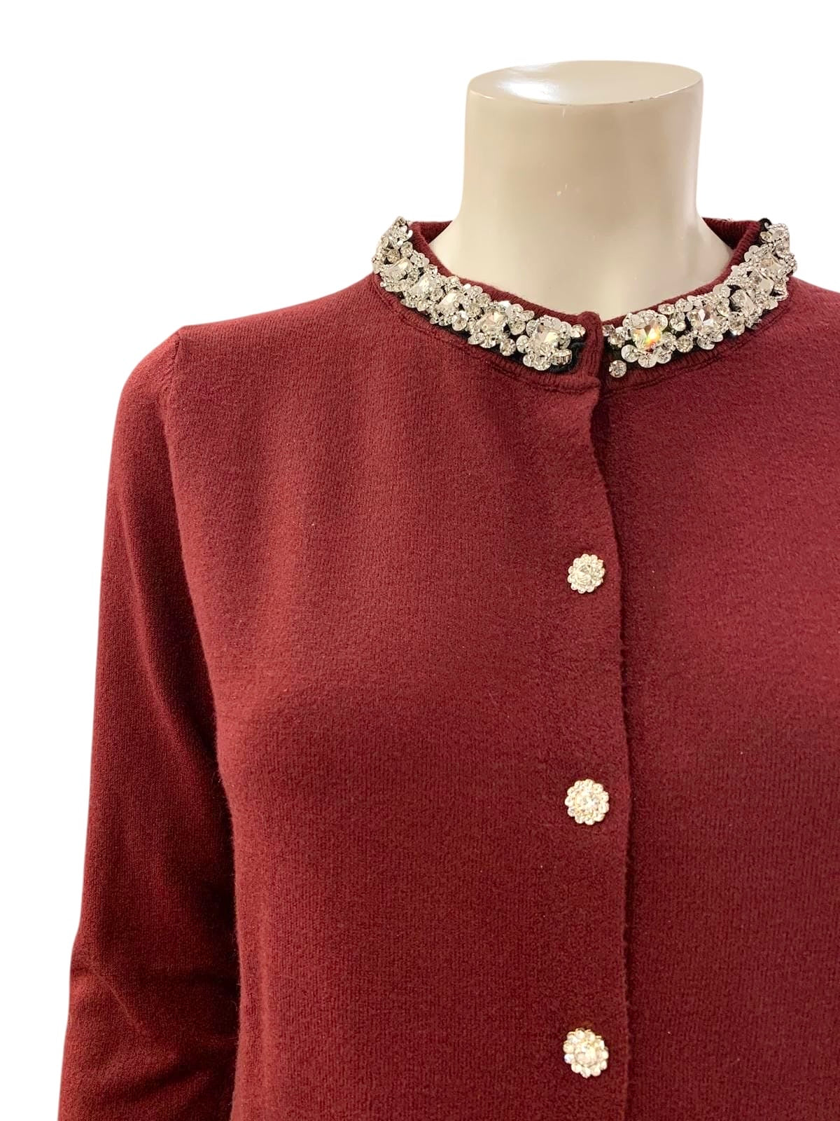 CARDIGAN PIETRE BORDEAUX