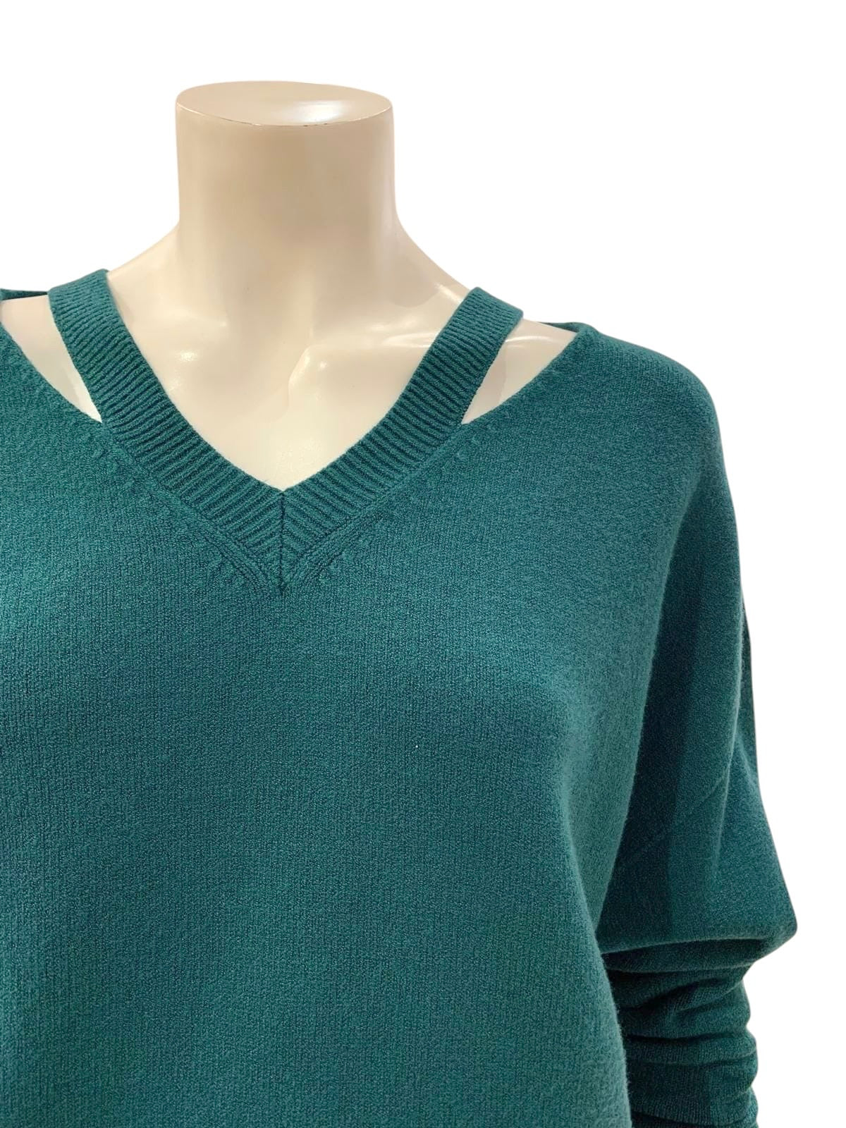 MAGLIA A “V” VERDE