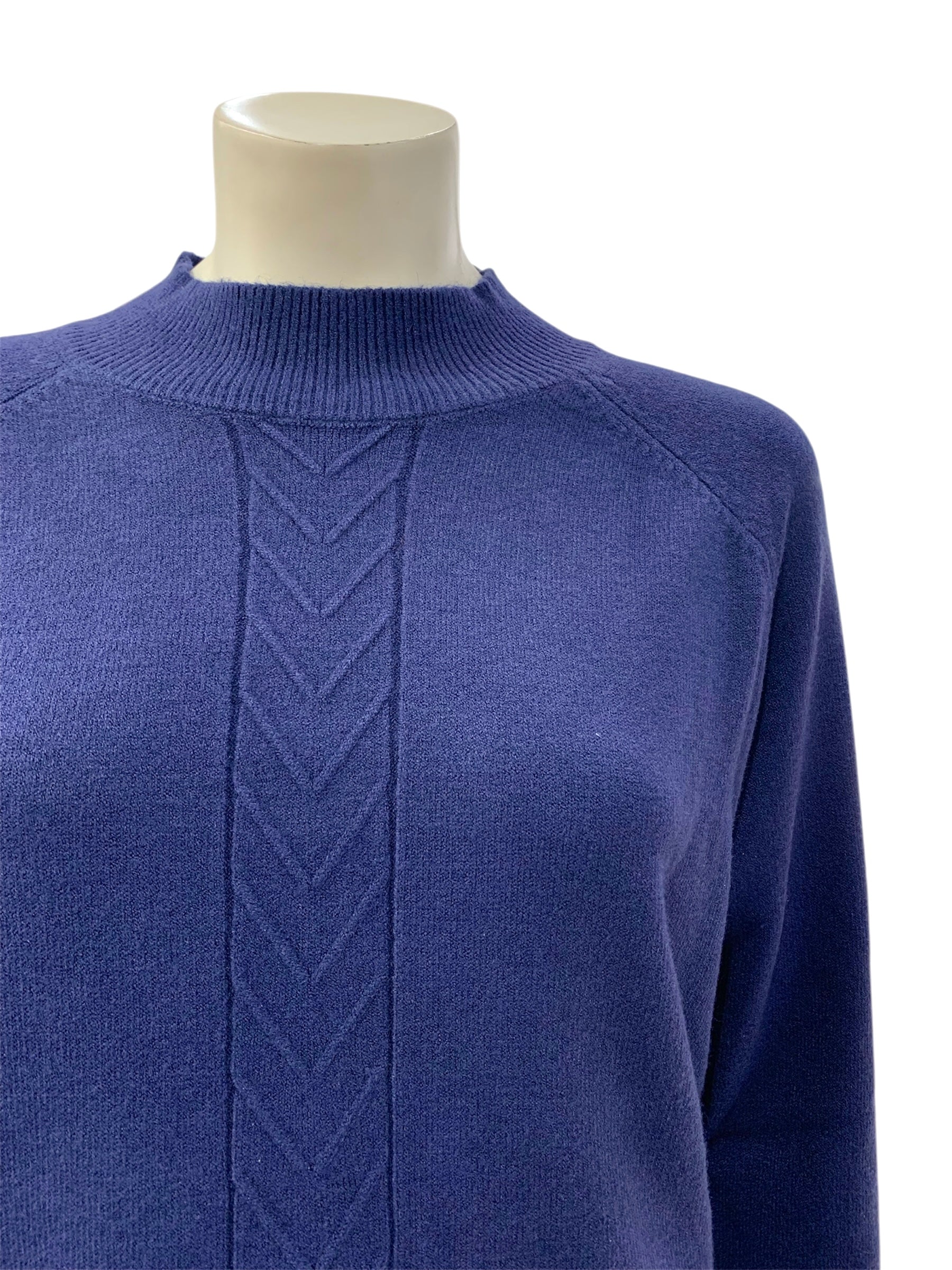 MAGLIA TRECCIA BLU ROYAL