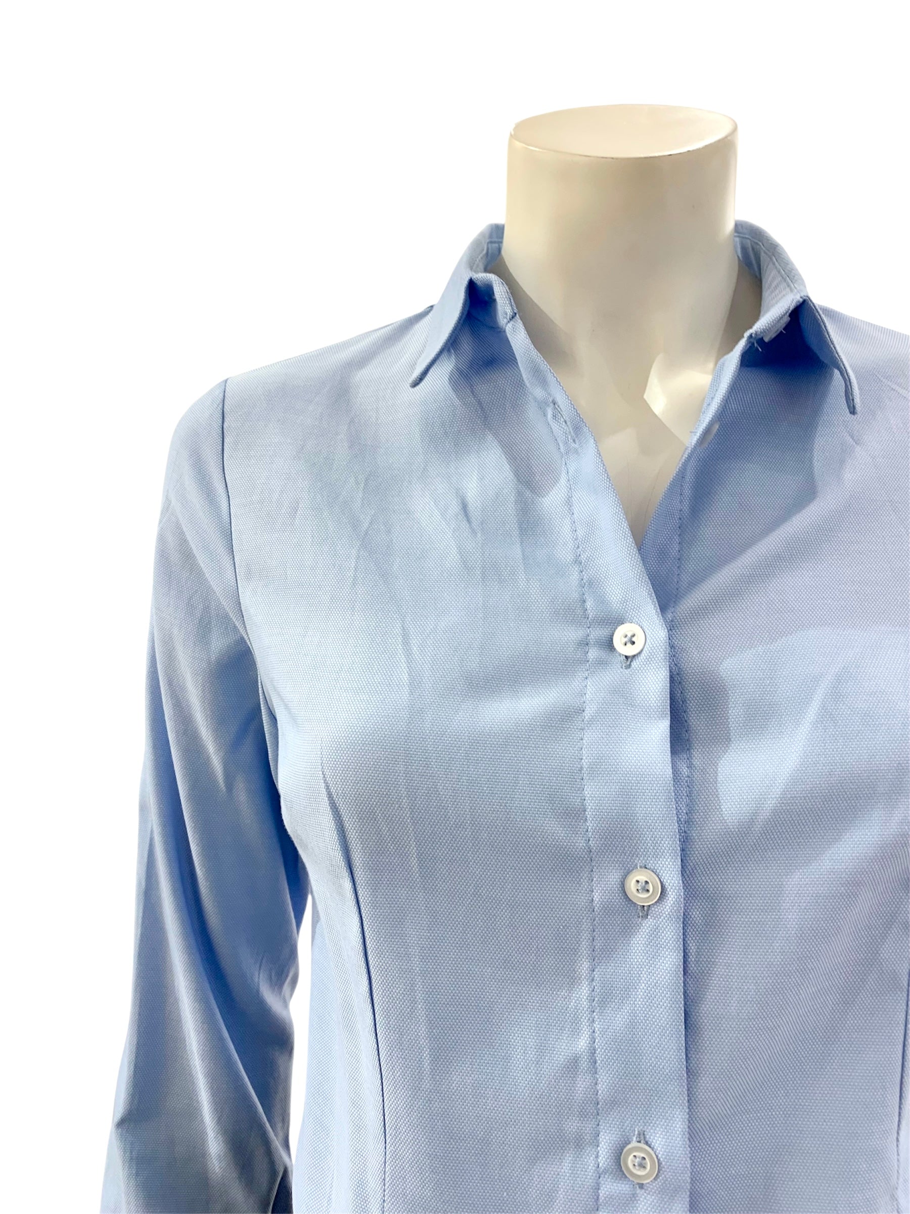 CAMICIA POLSI GIOIELLO AZZURRA