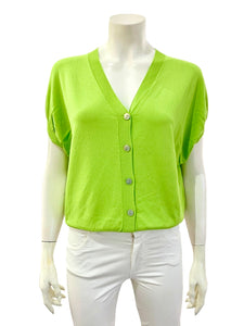GILET BOTTONCINI VERDE
