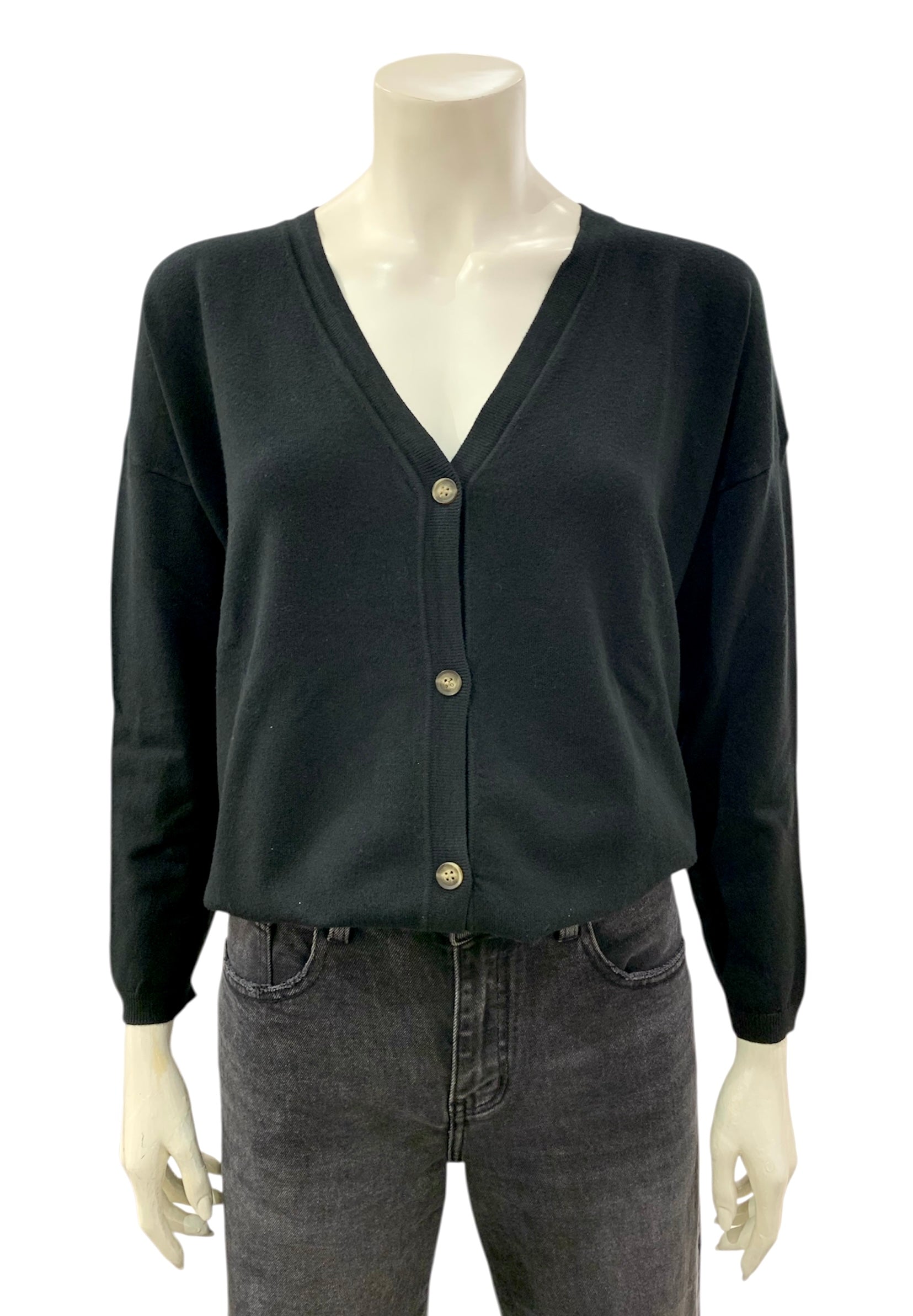 CARDIGAN SEMPLICE NERO