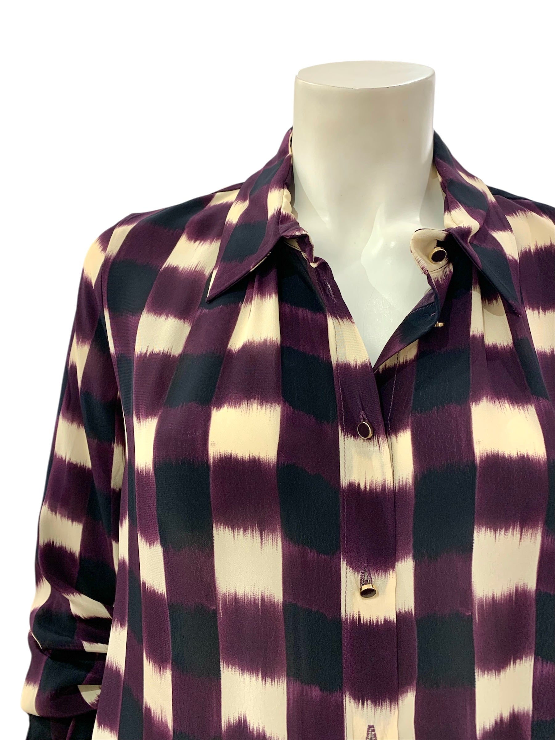 CAMICIA FANTASIA MELANZANA