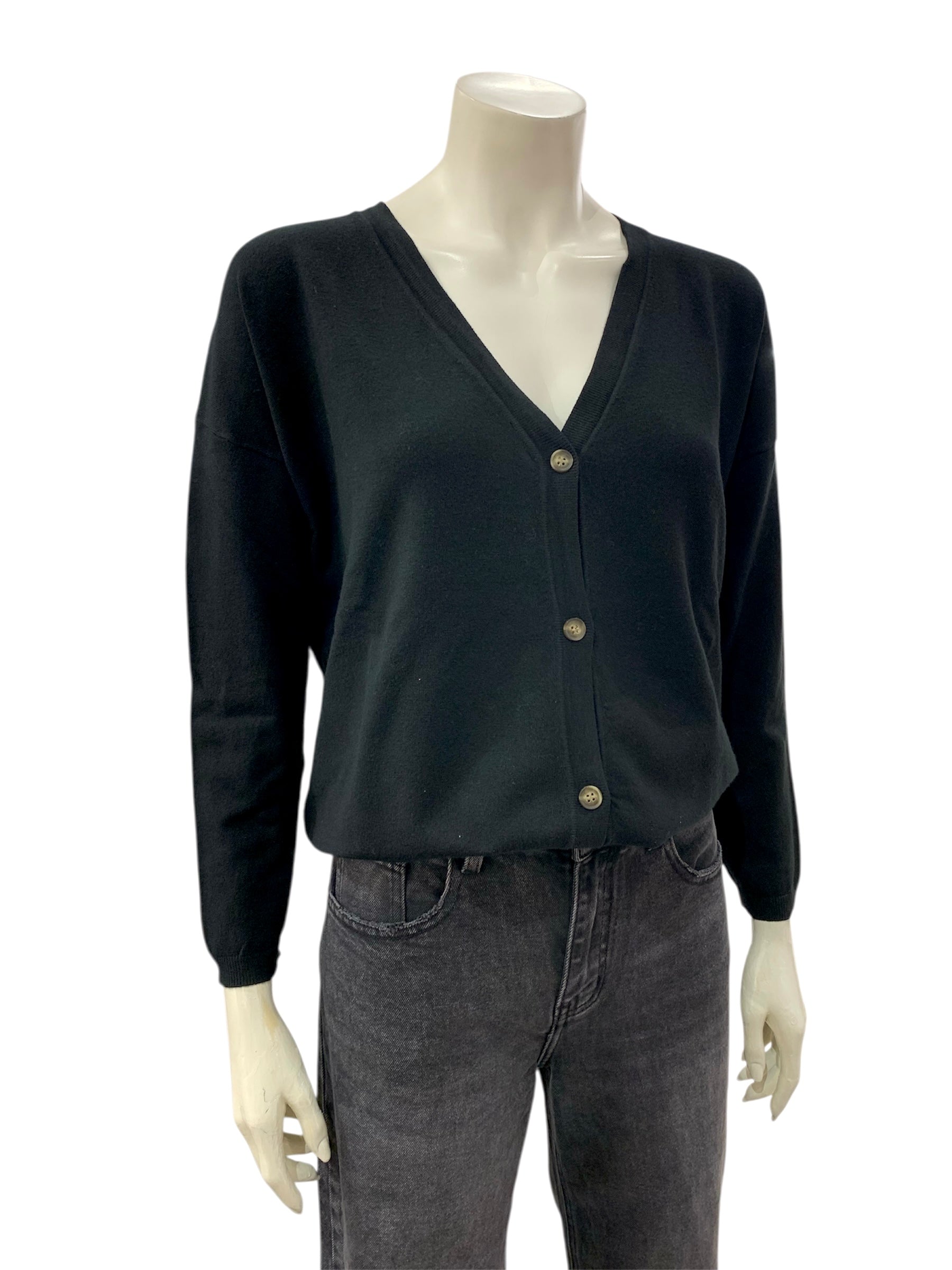 CARDIGAN SEMPLICE NERO
