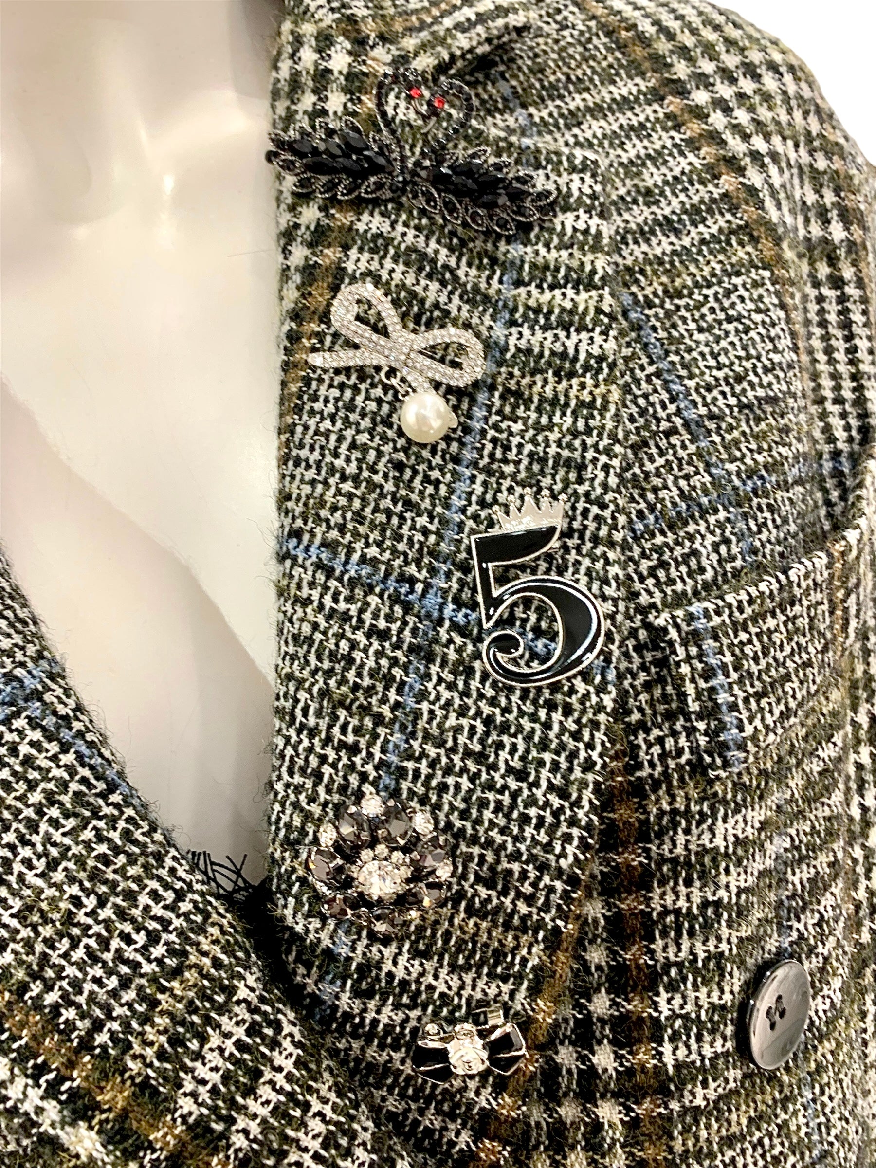 GIACCA TWIDD BIANCA NERA