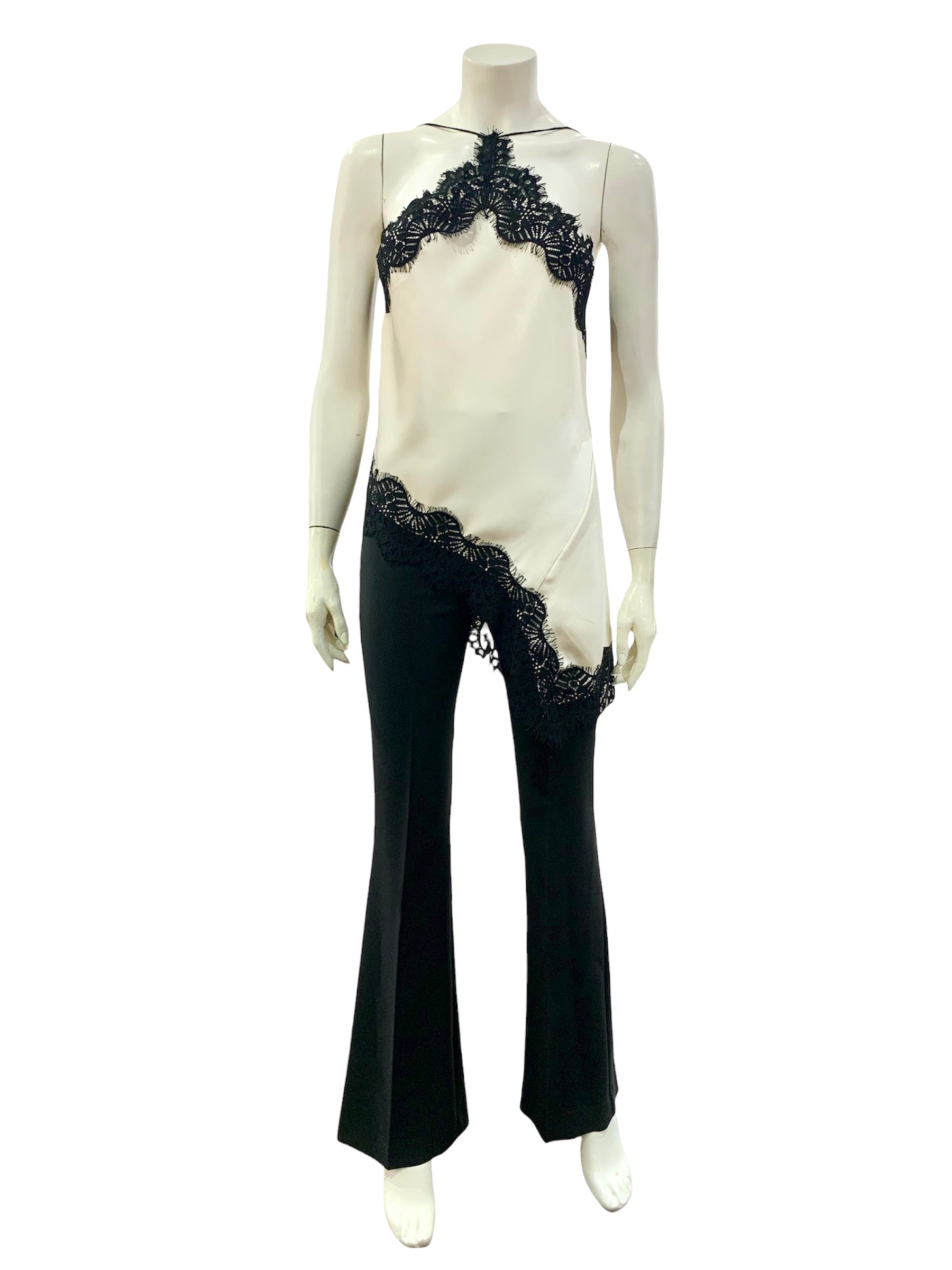 TOP ASIMMETRICO AVORIO