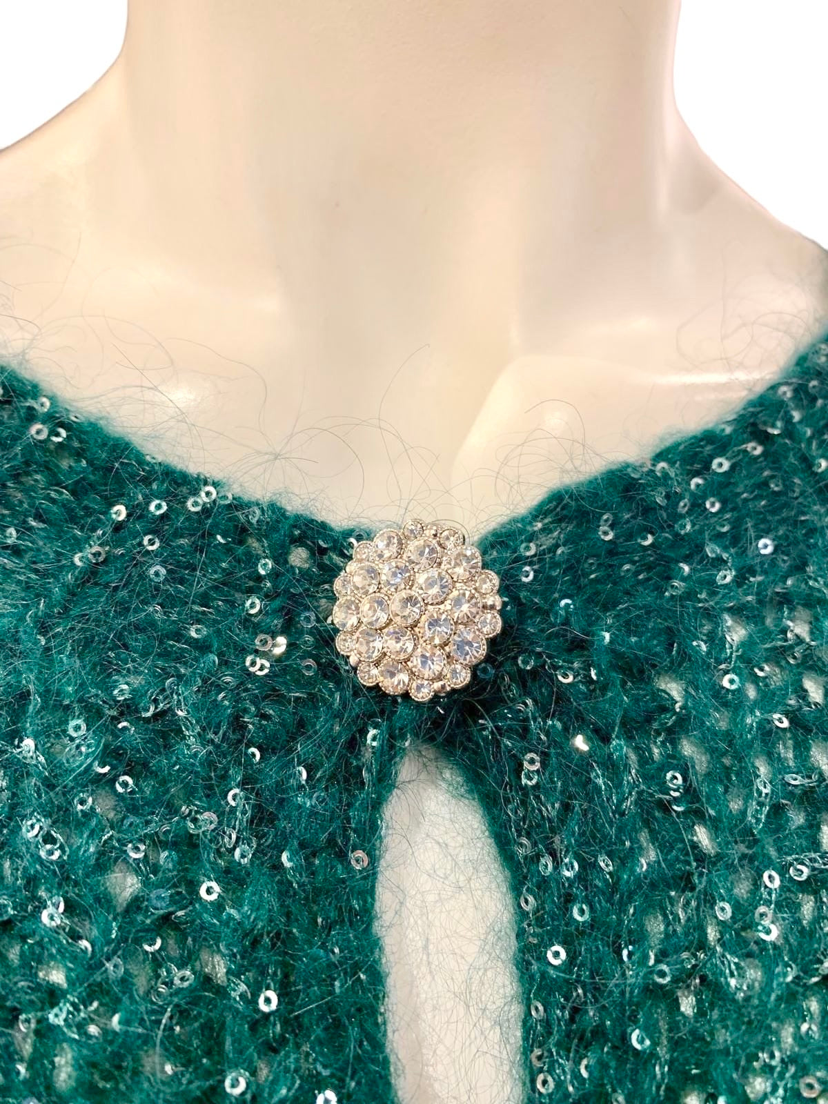 CARDIGAN BOTTONI GIOIELLO VERDE GUCCI