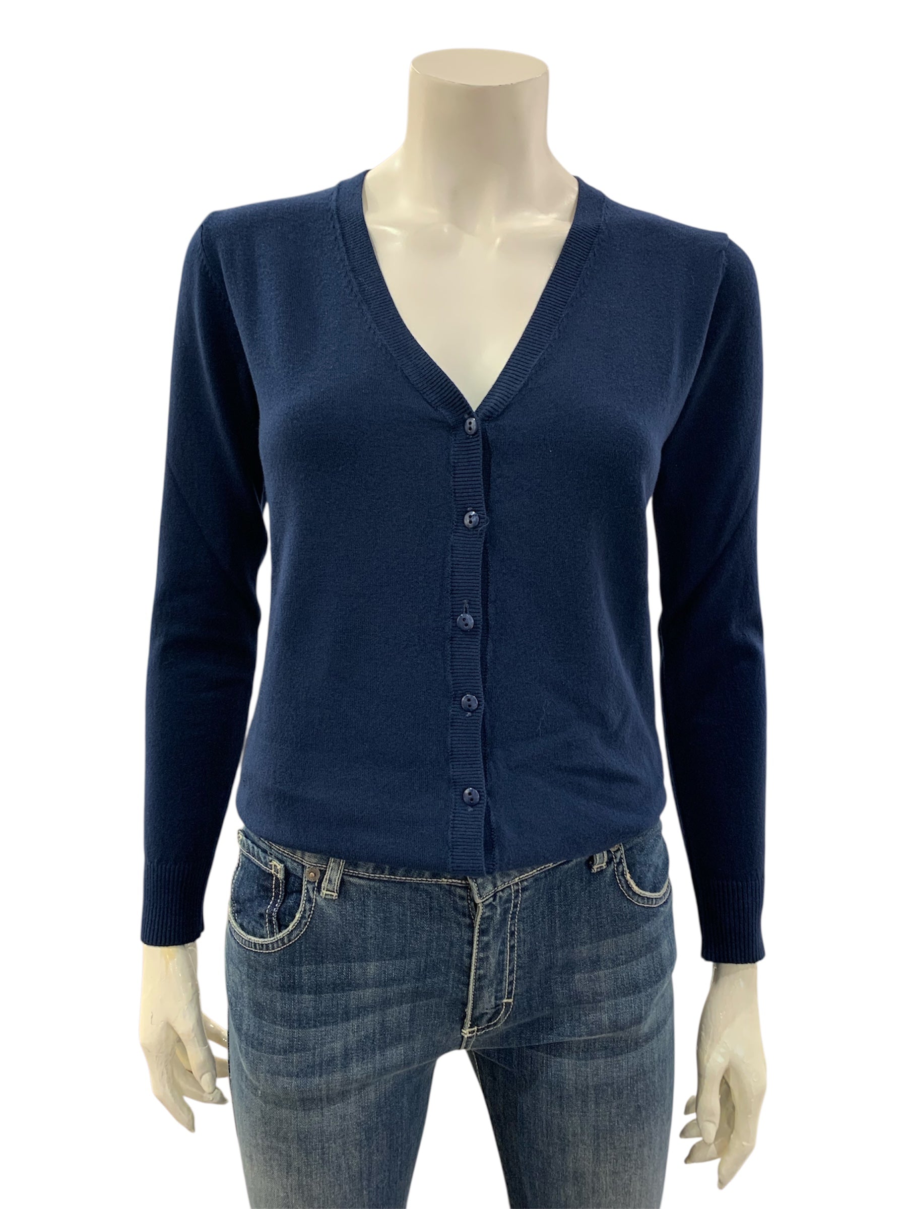 CARDIGAN BOTTONI BLU