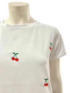 T-SHIRT CILIEGIE BIANCA