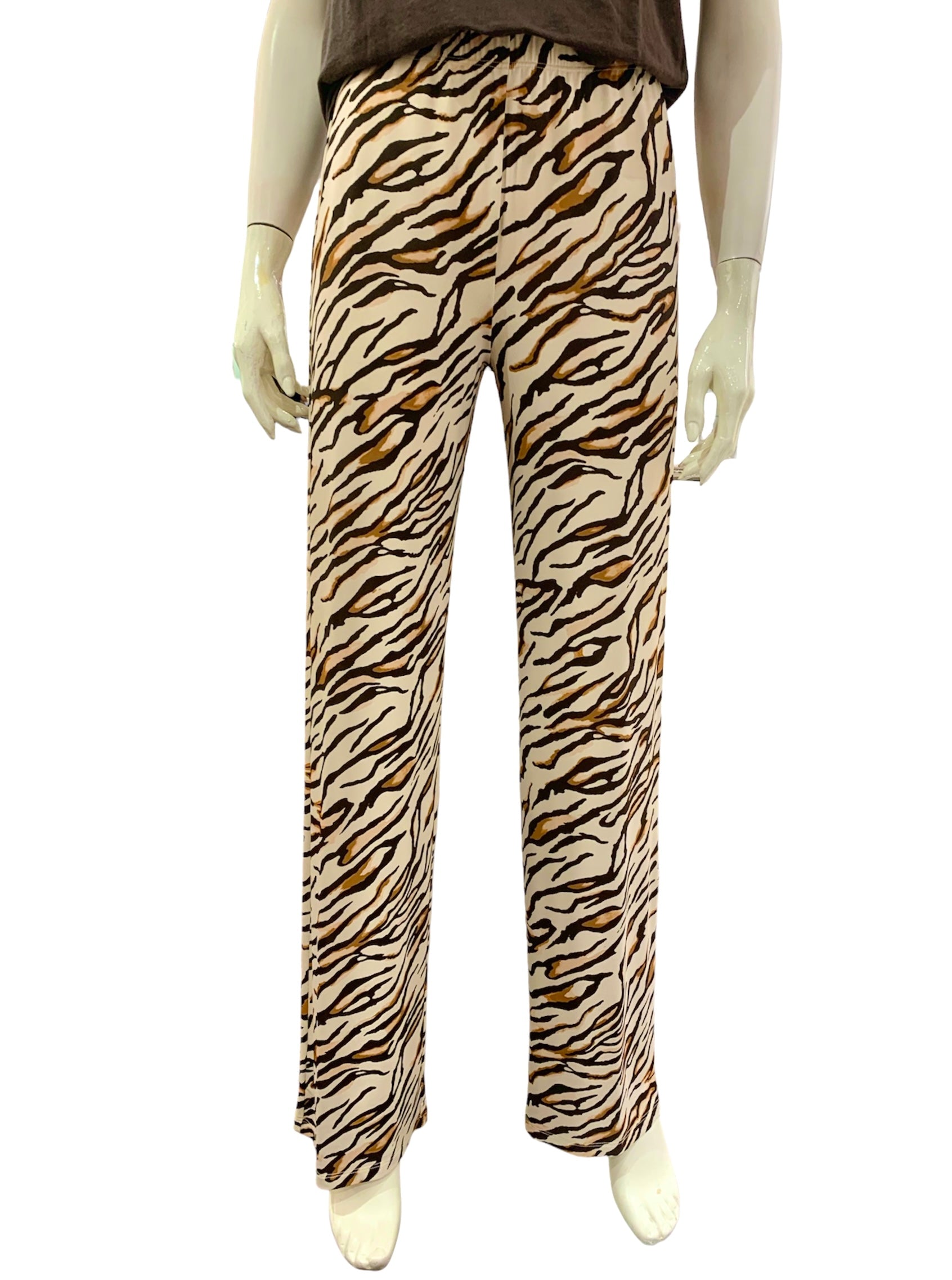 PANTALONE PALAZZO ANIMALIER