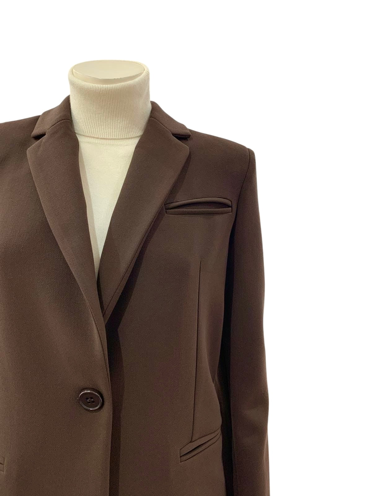 CAPPOTTO UN BOTTONE MORO