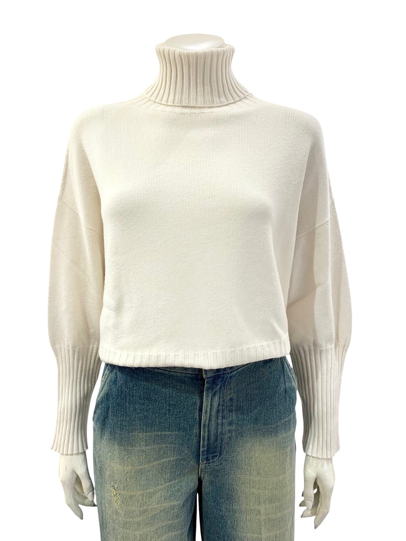 MAGLIA CANNETTATO PANNA