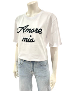 T-SHIRT AMORE MIO BIANCA