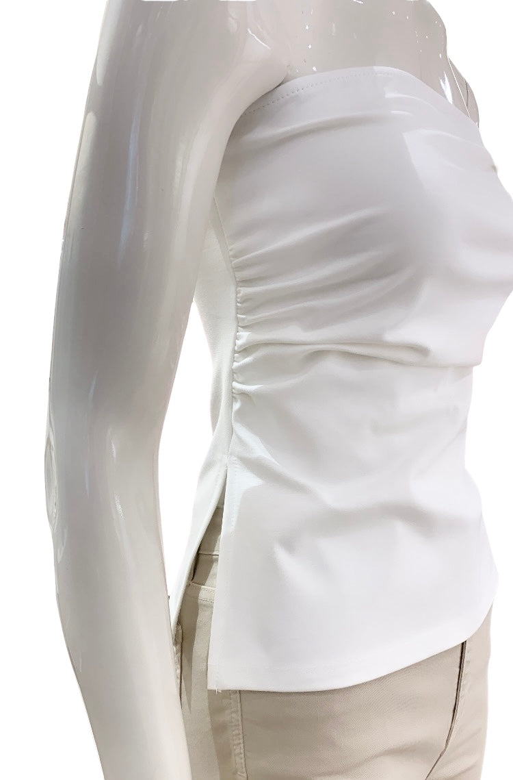 TOP ELASTICO BIANCO