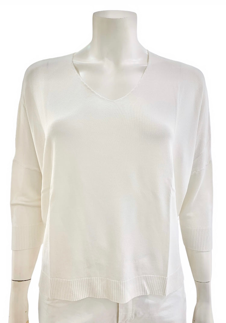 MAGLIA A “V” PANNA