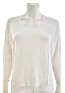 MAGLIA A “V” PANNA