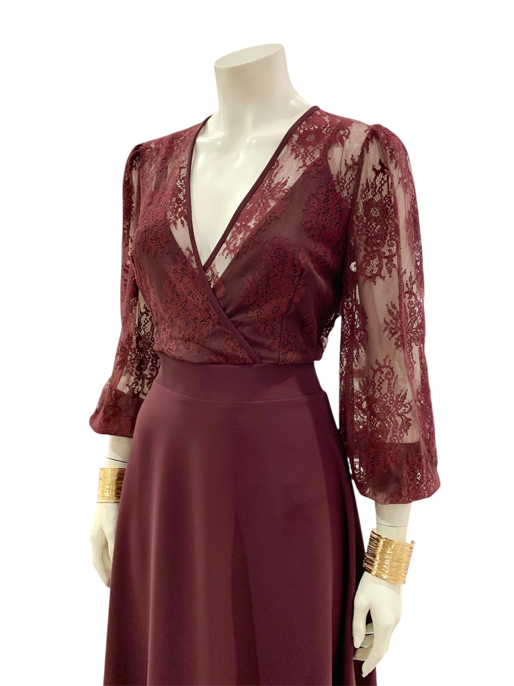 ABITO BRACCIALI BORDEAUX