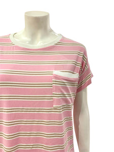 T-SHIRT TASCHINO ROSA BEIGE