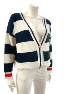 CARDIGAN BOTTONI BIANCO BLU