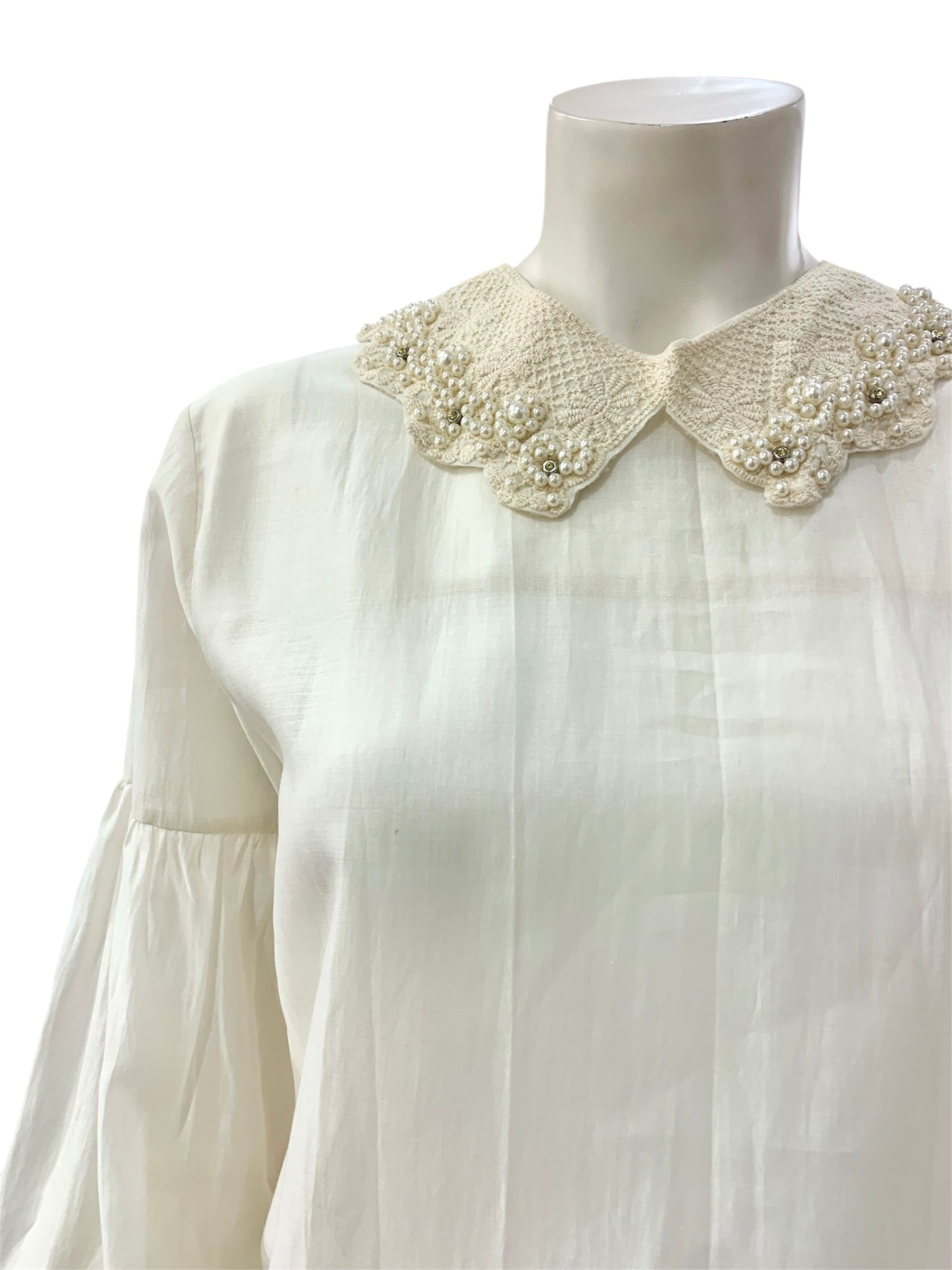 BLUSA COLLETTO AVORIO