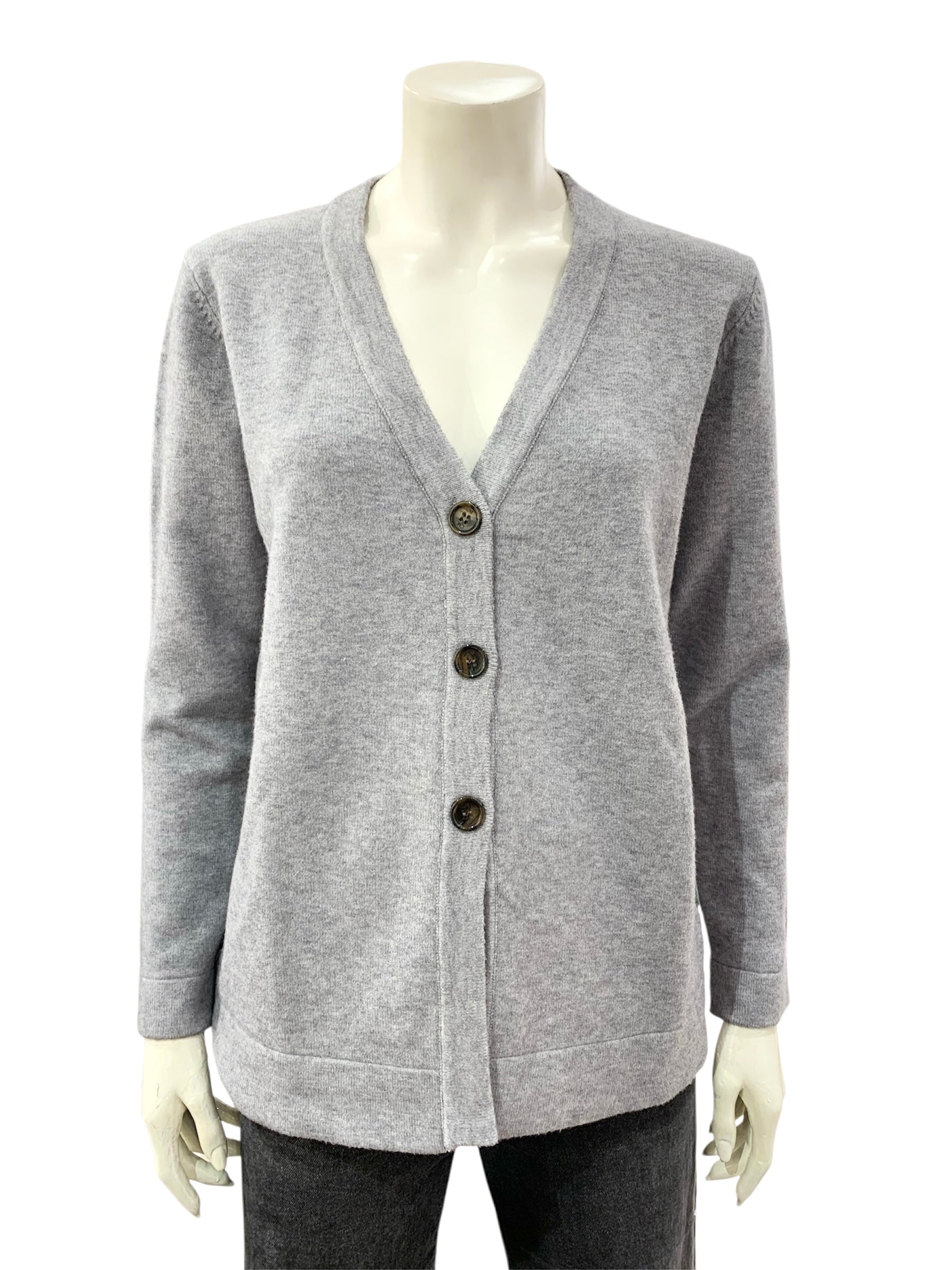 CARDIGAN BOTTONI GRIGIO