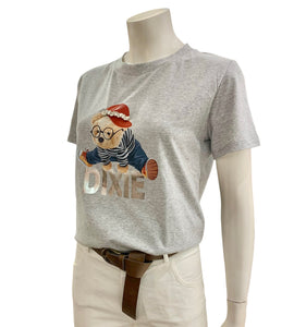 T-SHIRT STAMPA GRIGIA