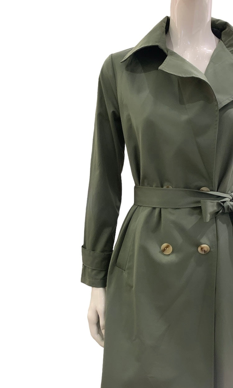 TRENCH SEMPLICE VERDE MILITARE